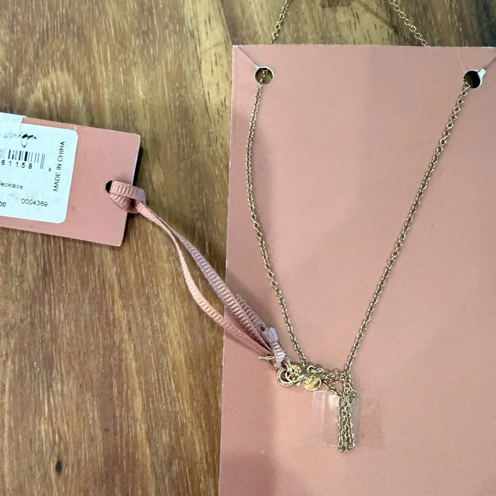 Mignonne Gavigan Gold Necklace with Yellow and clear Pendants - Picture 3 of 3